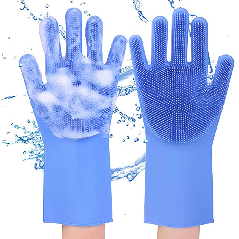 Magic Multifunction Silicone Dishwashing Gloves (Pair)