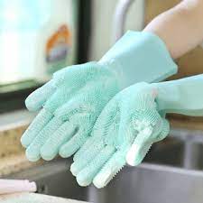 Magic Multifunction Silicone Dishwashing Gloves (Pair)