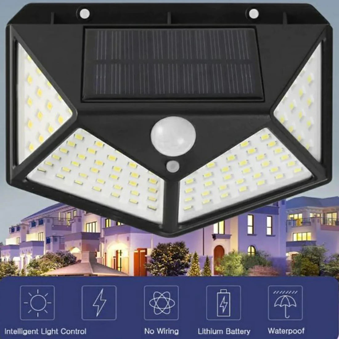 Solar Power Lamp - 100 LED