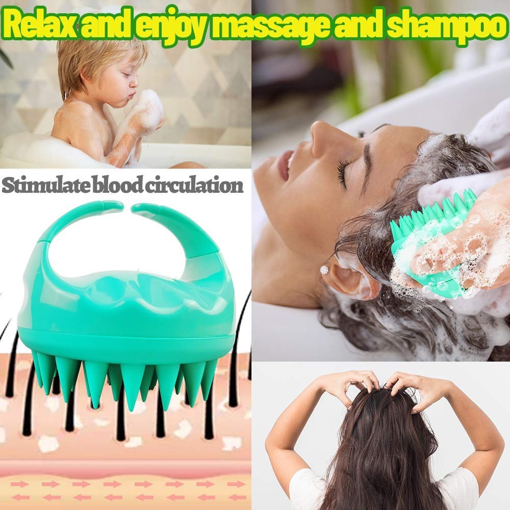 Hair Scalp Massager Shampoo Brush With Soft Silicone